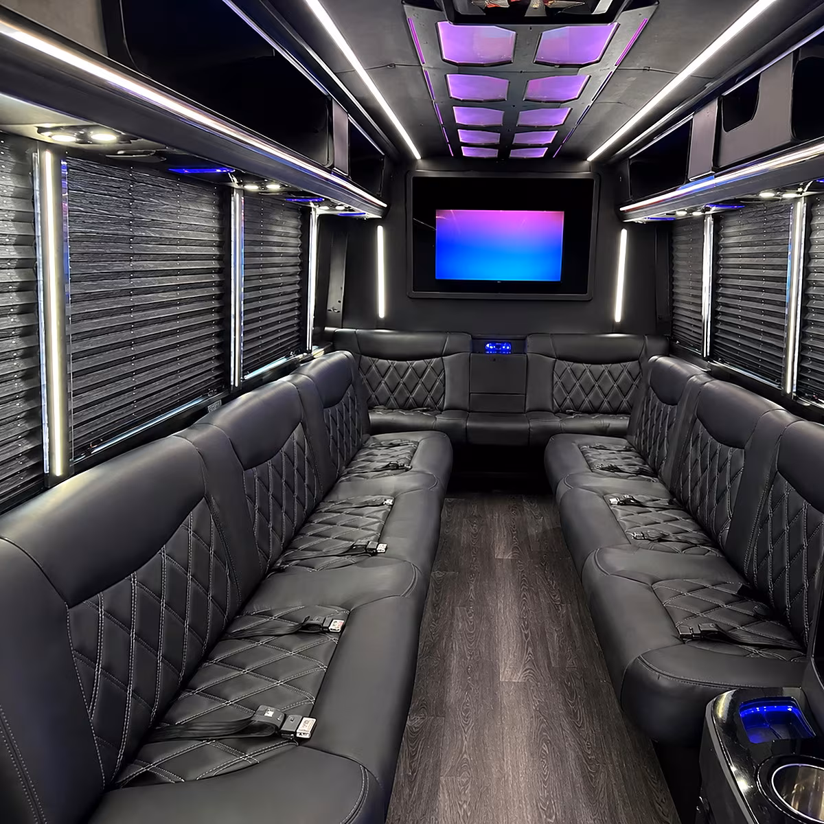 billings party bus rental interior